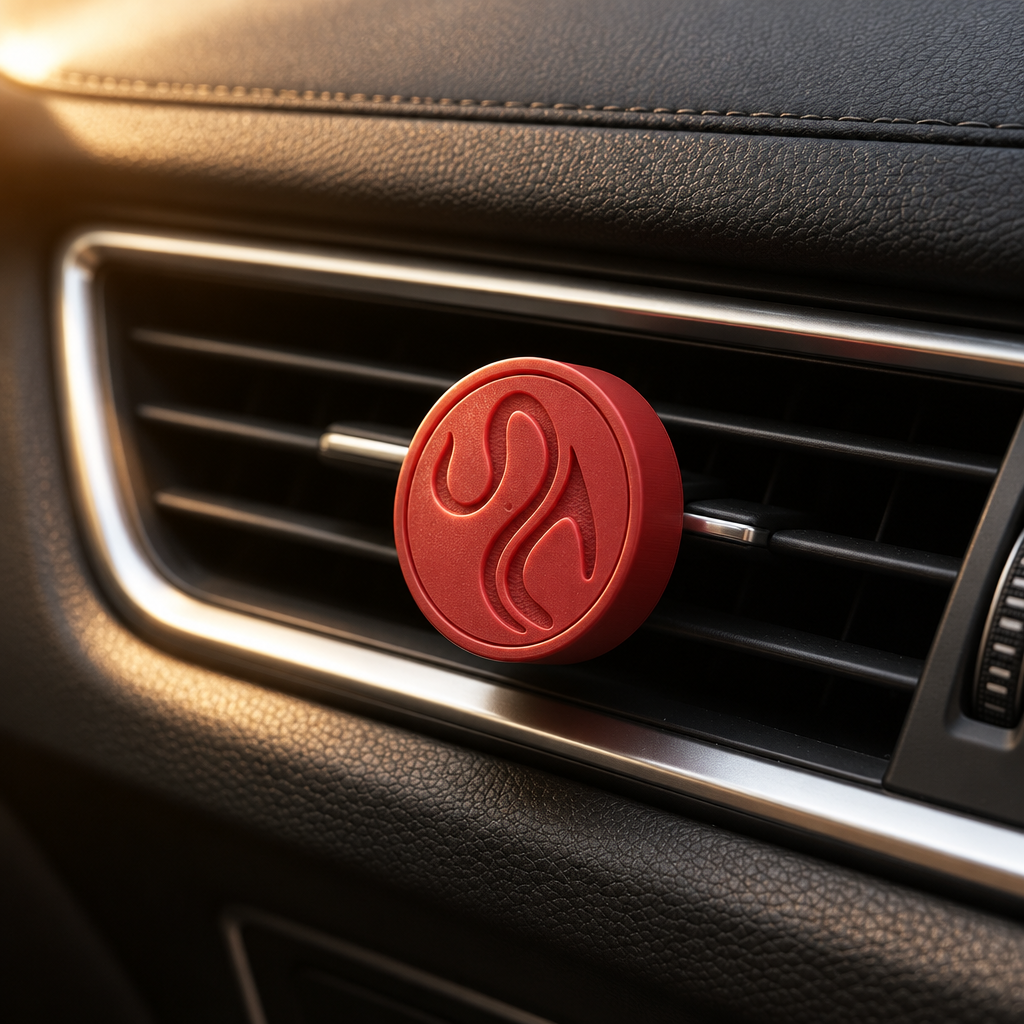 Spalah Cherry car diffuser on a car air vent