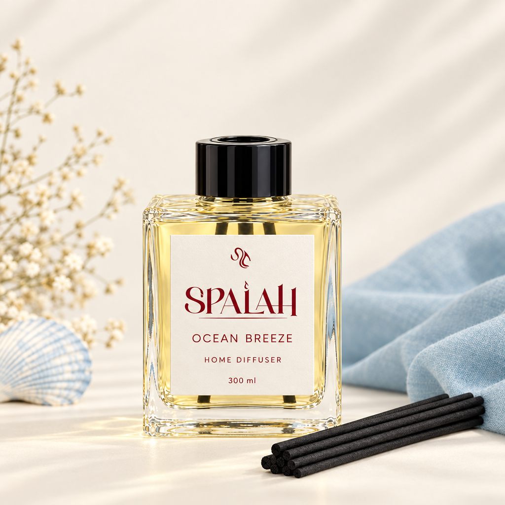 Spalah Ocean Breeze diffuser with reeds alongside