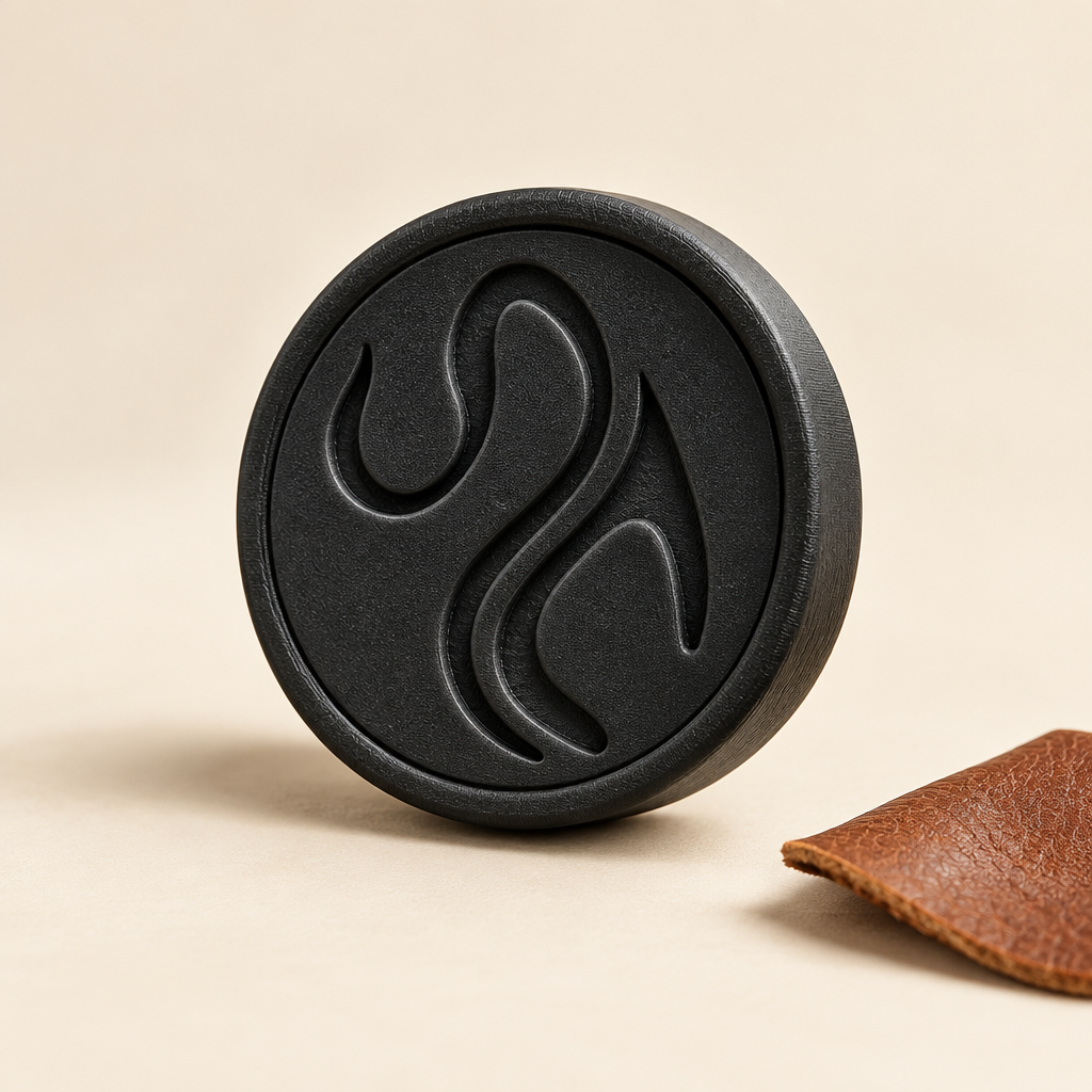 Spalah Leather car diffuser, front view