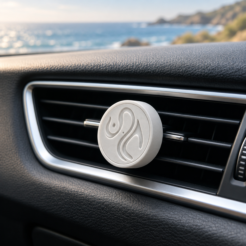 Spalah Ocean Breeze car diffuser on a car air vent